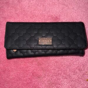 Nanette  Black Quilted Women's wallet
